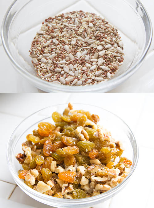 Seeds, Golden Raisins, and Walnuts