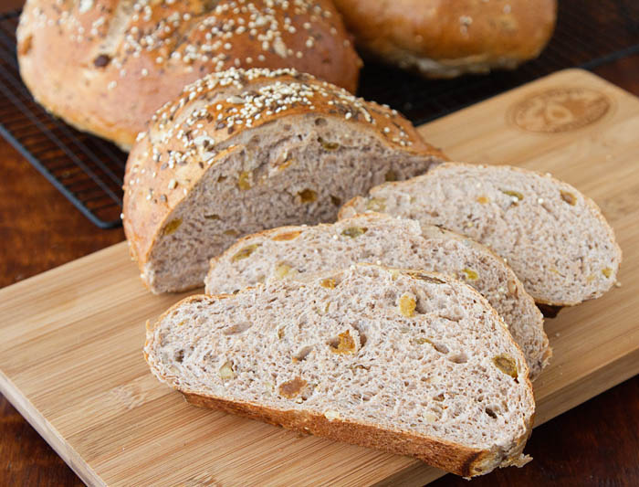 Sliced Fruit, Nut & Seed Bread