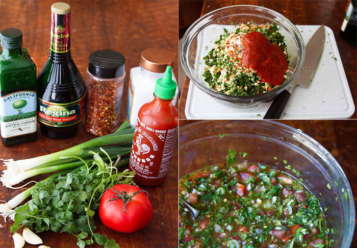 Making Chilean Pebre