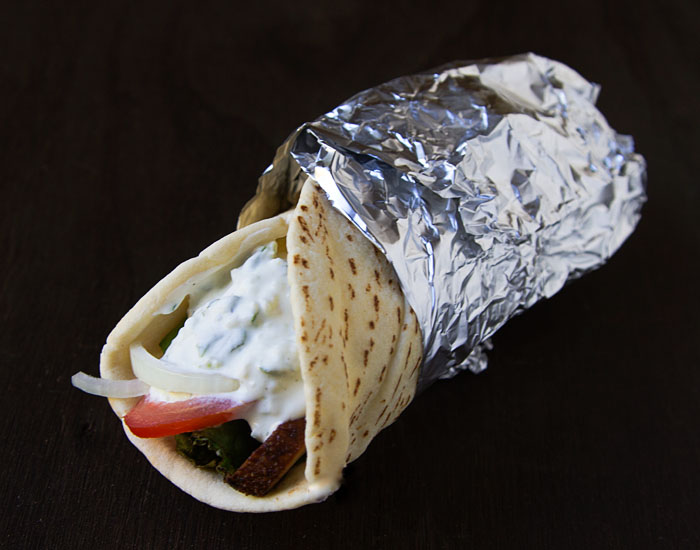 Mushroom Pita Gyro