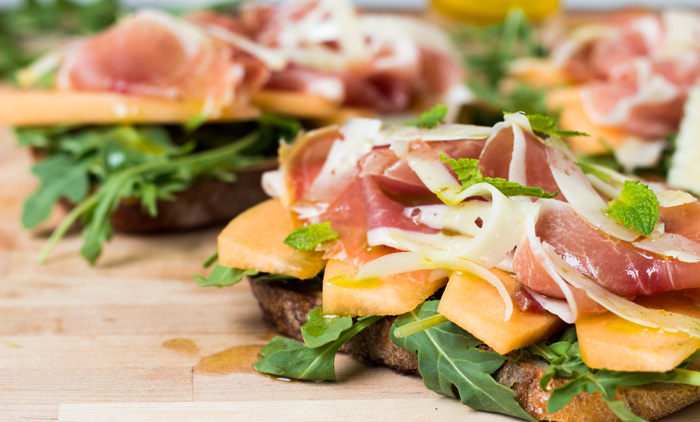 Serrano Ham Melon Sandwich