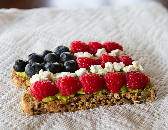 Red, White & Blue Avocado Toast