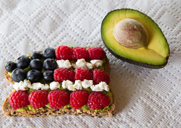 Celebrate with Red White & Blue Avocado Toast