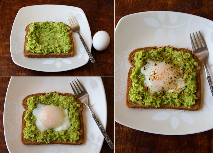 Making Egg & Avocado Toast