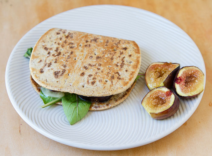 Fig & Jarlsberg Cheese Flatbread Sandwich