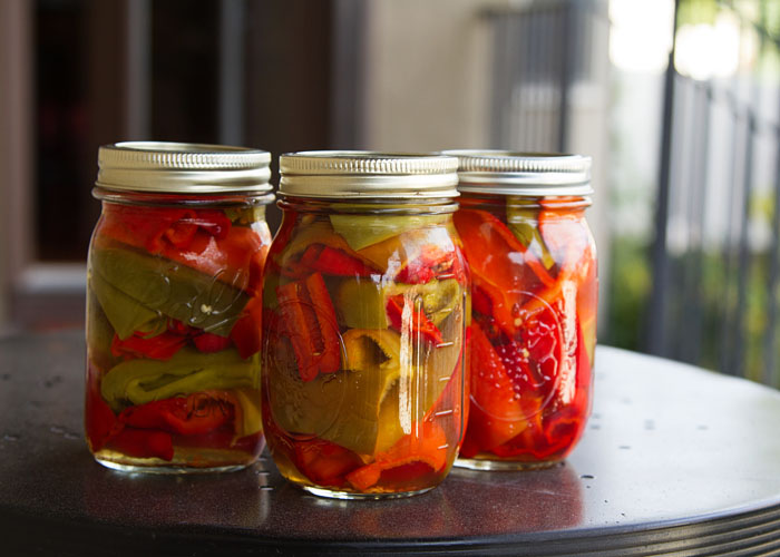 Jars of Pickled Peppers