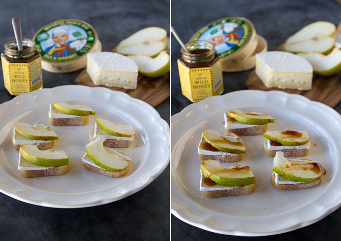 Brie & Pear Canapes