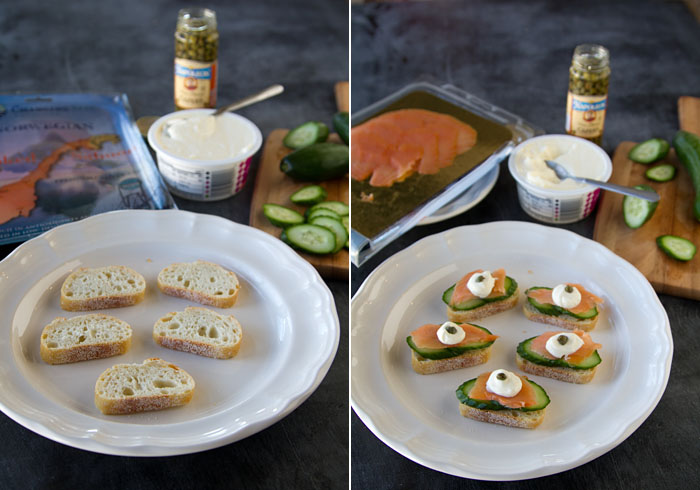 Smoked Salmon Canapes