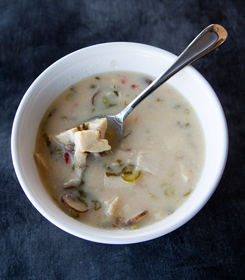 Turkey Tom Kha Gai soup