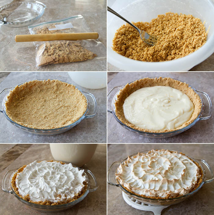 Making Lemon Icebox Pie