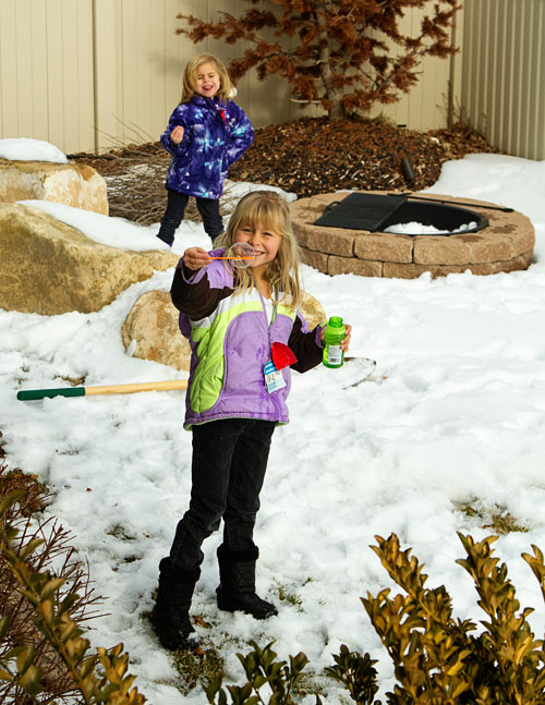 The Fujilings enjoying playing outside