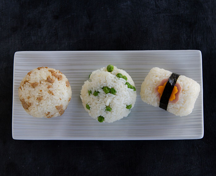 Ball Onigiri and Barrel Onigiri Examples