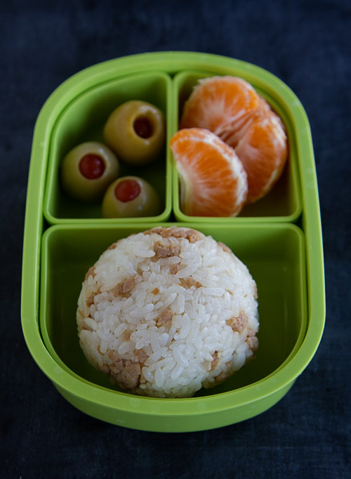 Soboro Onigiri bento