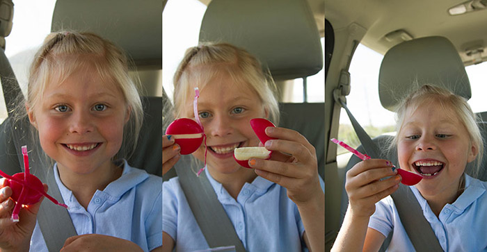Being silly with Mini Babybel Cheese