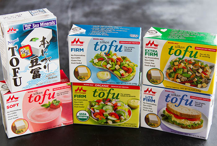 Different types of tofu