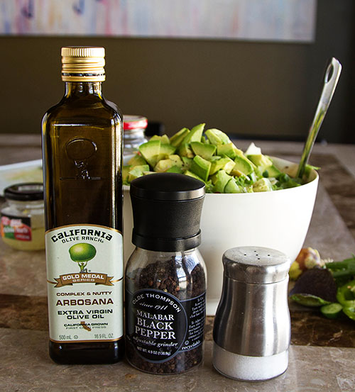 Ingredients for chopped salad dressing