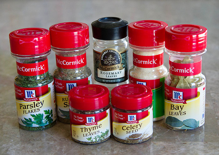 McCormick spices for making chicken noodle soup