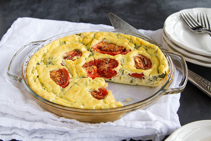 Roasted Tomato Tofu Quiche