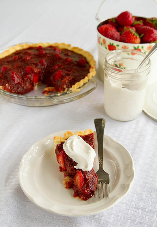 A slice of strawberry pie 3