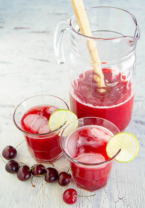 Cherry Lime Agua Fresca