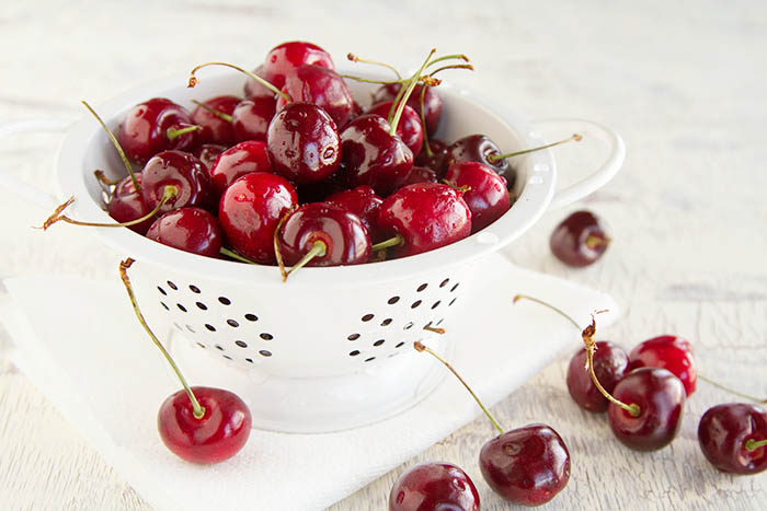 Fresh summer cherries