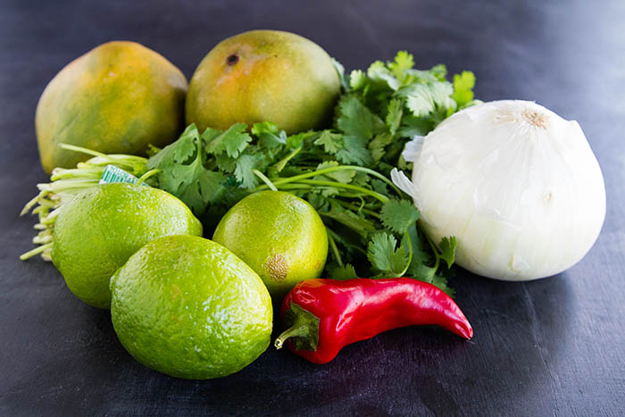 Ingredients for Mango Ceviche