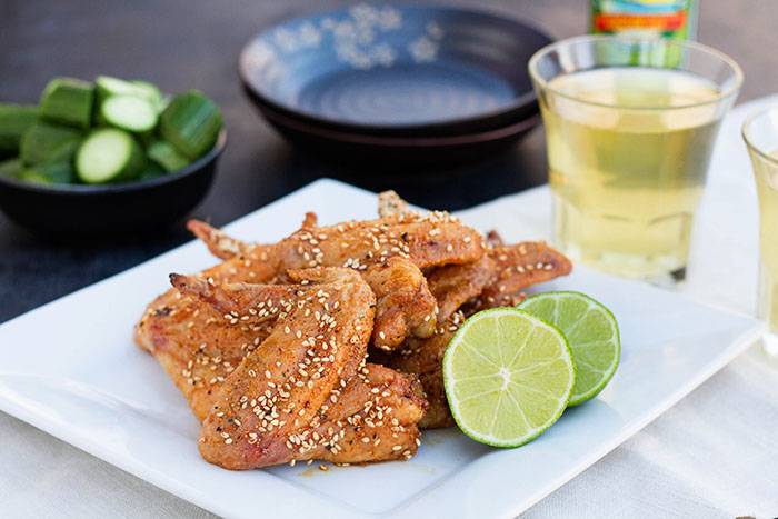 Japanese Oven Fried Spicy Chicken Wings