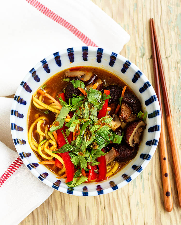 Veggie & Roasted Mushroom Noodle Bowl