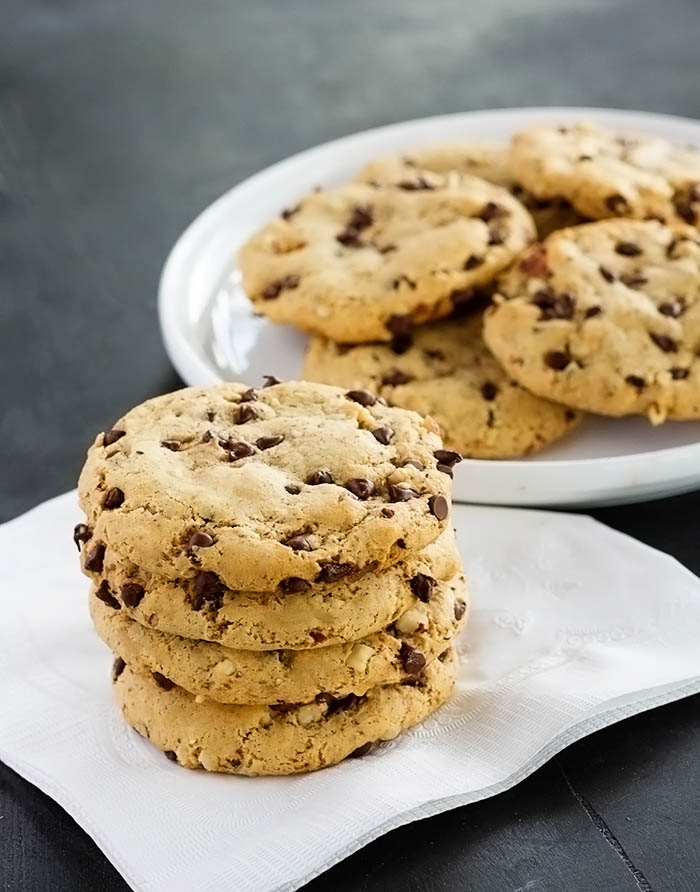 chewy chocolate chip hazelnut cookies (gluten-free and paleo!)