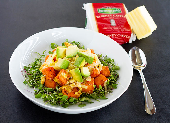 Cheesy Sweet Potato Breakfast Bowl