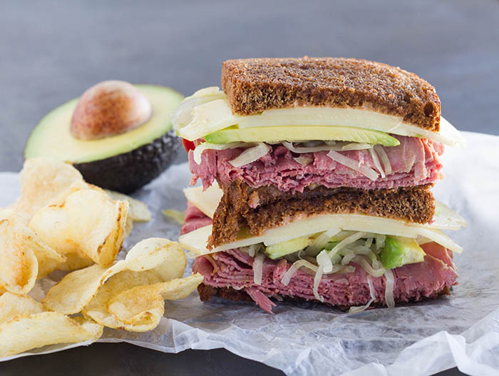 California Avocado Reuben Sandwich