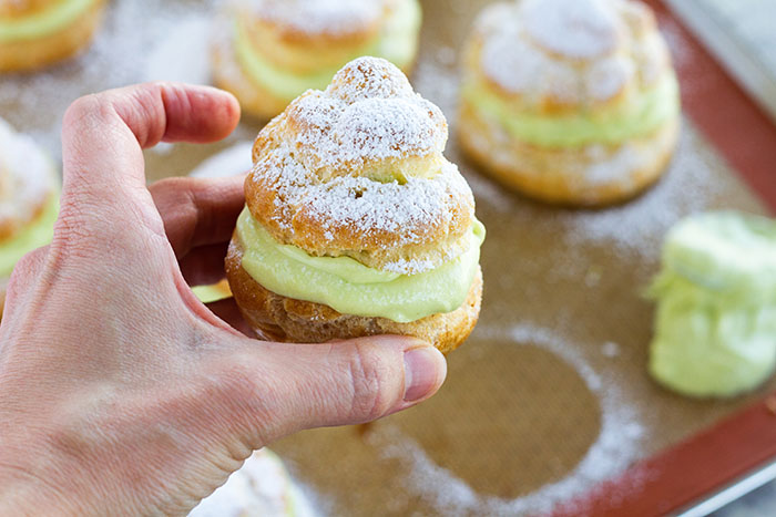 Cream Puffs filled with California Avocado Mascarpone Cream