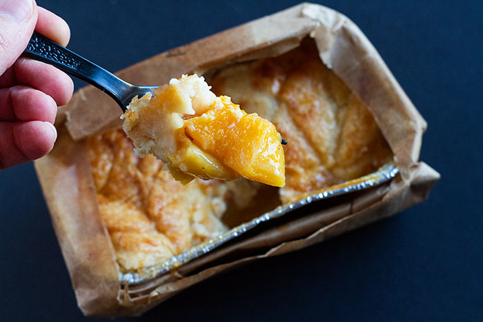 Bite of Brown Bag Peach Pie