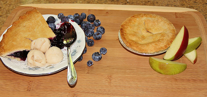 Caldwell House Pie made using fruit from nearby farms