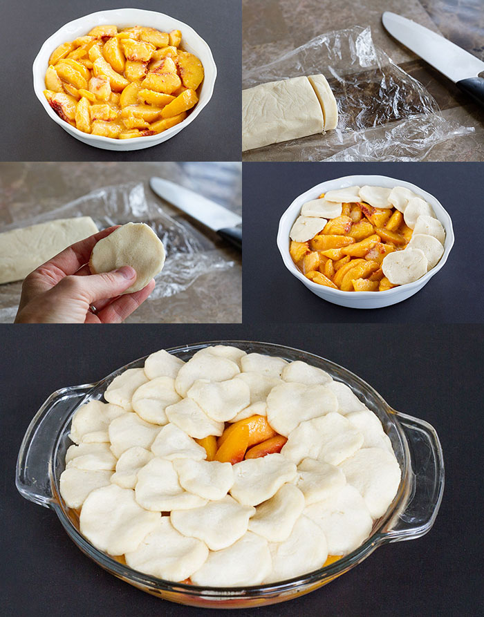 Making Brown Bag Baked Peach Pie, www.lafujimama.com