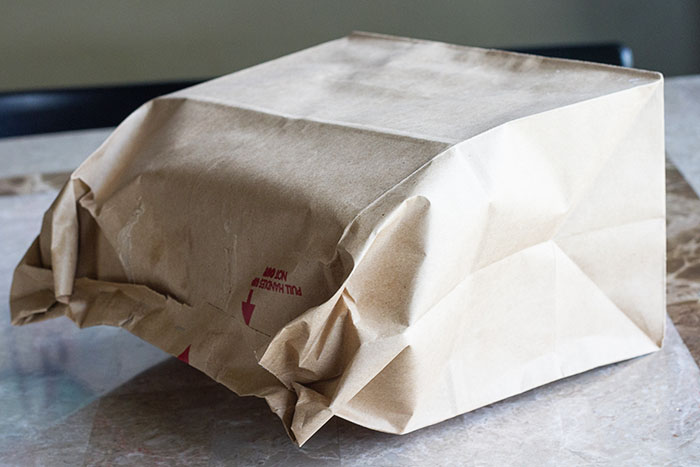 Seal the pie in a brown paper bag for baking, www.lafujimama.com