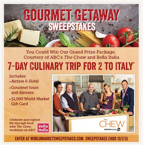 Gourmet Getaway Sweepstakes