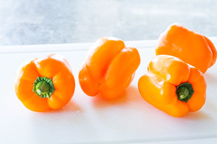 Orange bell peppers