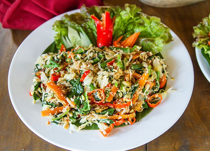 Sayur Urab made in Balinese cooking class