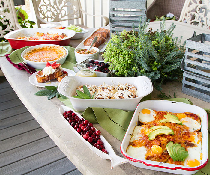 Christmas Brunch Dishes