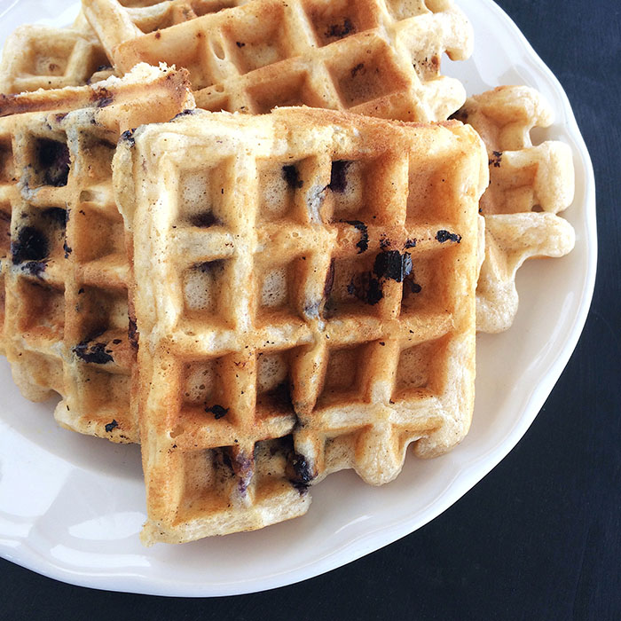 Bug's Birthday Blueberry Waffles