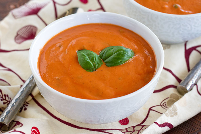 Dairy-free Creamy Tomato Basil Soup