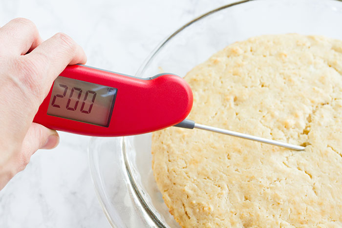 Perfect internal temperature for a pancake