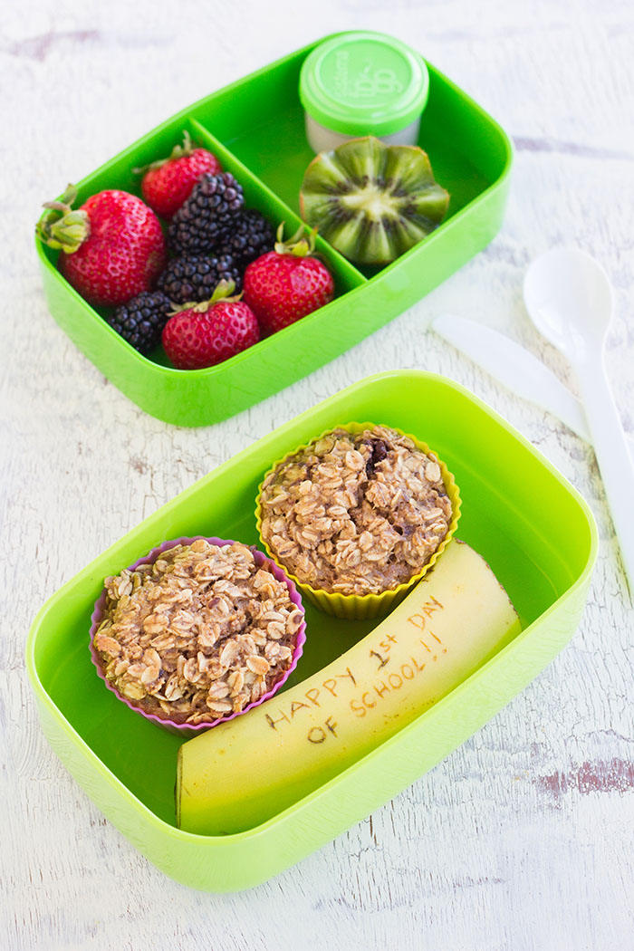 Baked Granola Oatmeal Cups Bento