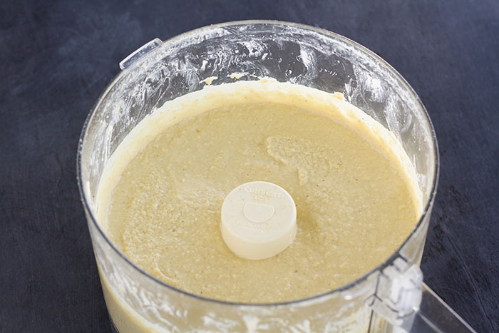 Make the hummus in a food processor