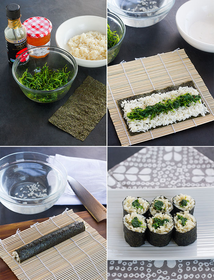 Making Marmalade Watercress Maki-zushi