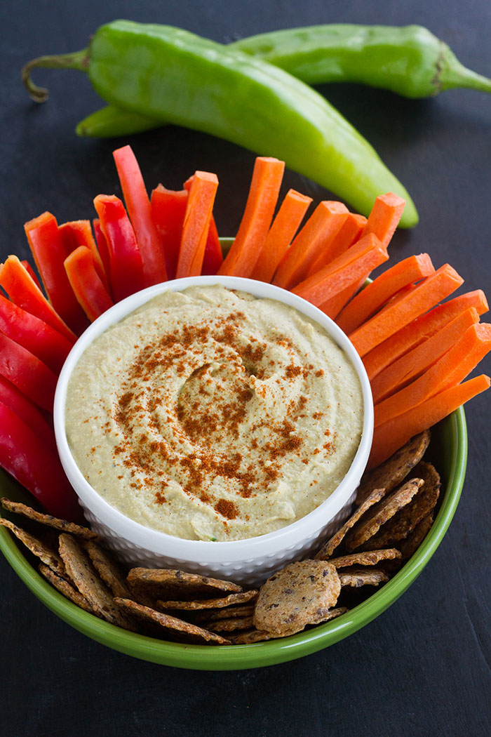 Roasted Hatch Chile Hummus