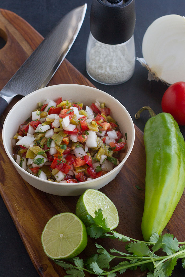 Roasted Hatch Chile Pico de Gallo