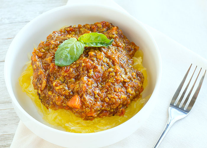 Mushroom Ragu with Spaghetti Squash