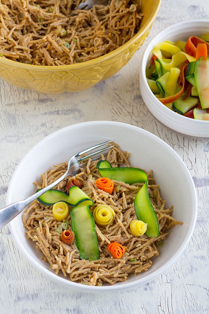 Cashew Butter Veggie Pasta